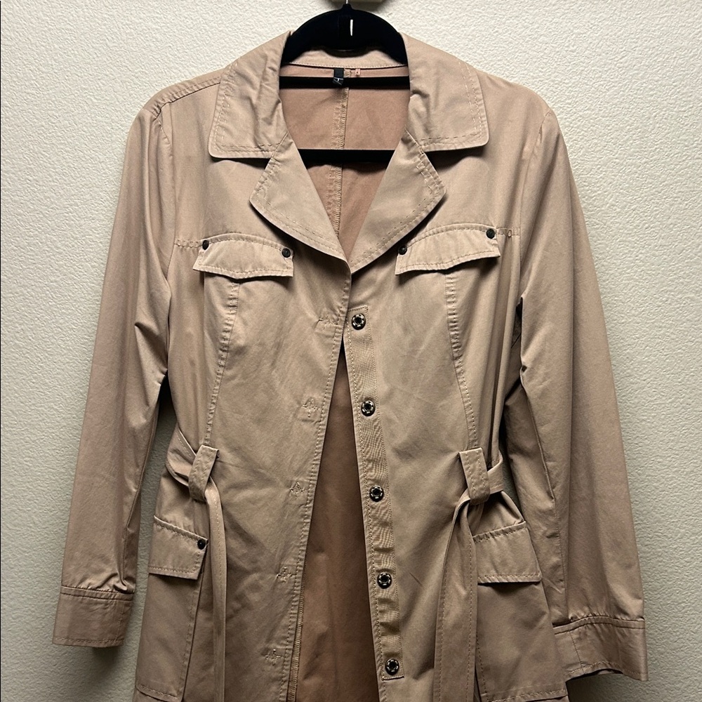 Tahari Beige Trench Coat
